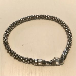 Lagos caviar rope silver bracelet